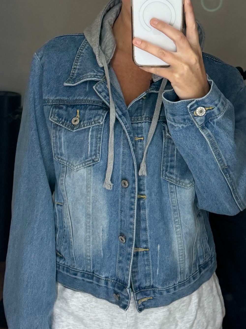 Denim Hoodie Jacket